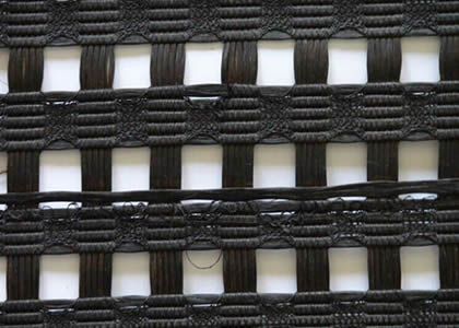 There is a piece of polyester geogrid.